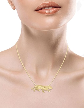 Colgante Y Dije de pantera Fianelli de oro amarillo 14 K