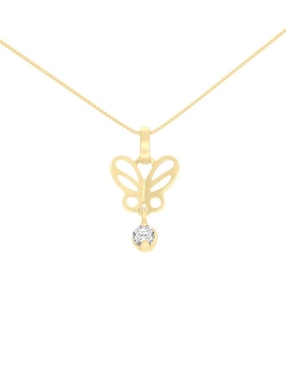 Colgante Y Dije de mariposa Fianelli de oro amarillo 14 K