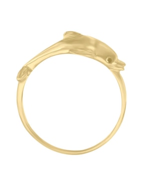 Anillo Fianelli Delf 14 k de oro amarillo brillante