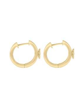 Aretes de flor Fianelli Margarita de oro con acabado brillante
