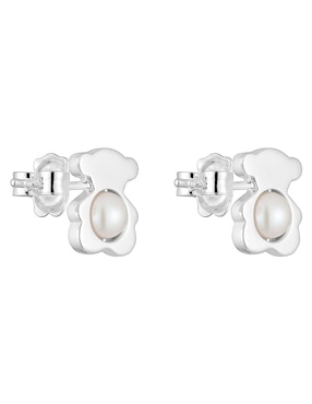 Aretes de oso Tous I-Bear de plata P 925 con acabado espejo perla