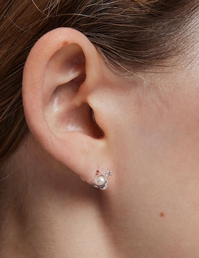 Aretes de oso Tous I-Bear de plata P 925 con acabado espejo perla