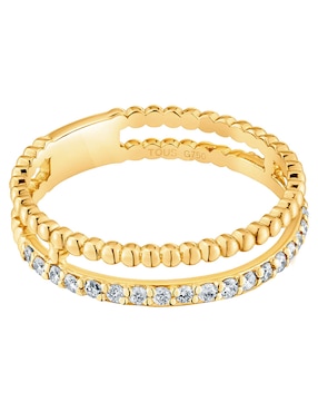 Anillo Tous Les Classiques 18 k de oro amarillo diamante brillante