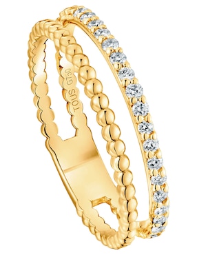 Anillo Tous Les Classiques 18 k de oro amarillo diamante brillante
