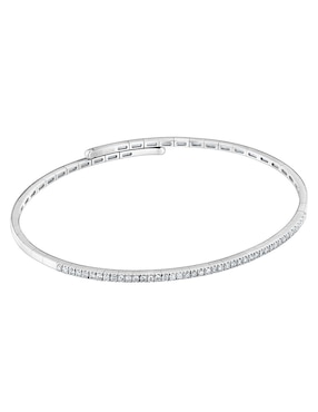 Esclava Tous de oro blanco con diamante 18 k Les Classiques