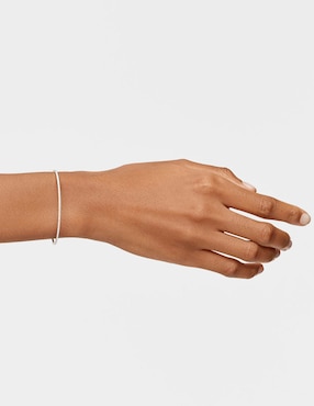 Esclava Tous de oro blanco con diamante 18 k Les Classiques