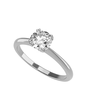 Anillo De Compromiso De Oro 14 K Amore Mio Zirconia