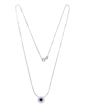 Colgante Y Dije circular Fascinare hera de oro blanco 14 K