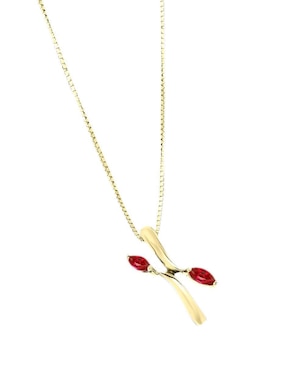 Colgante Y Dije de letra x Fascinare danna de oro amarillo 14 K