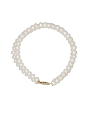 Pulsera Valessa de oro con perla 14 k