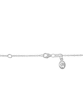 Collar con dije de cruz Effy de oro blanco 14 K