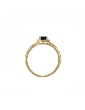 Anillo con gema Unlimited By Ob 10 k de oro amarillo zirconia pulido
