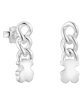 Aretes Cortos De Oso Tous Bold Motif De Plata P925