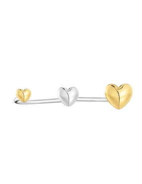 Anillo de corazón Tous My Other Half de plata P 925 con acabado baño de oro