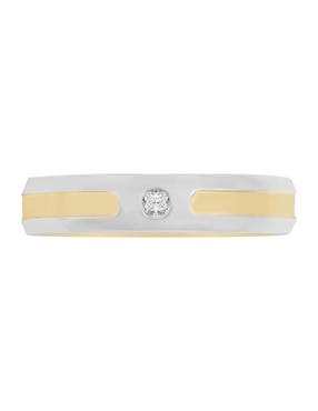 Argolla De Oro 14 K Klamore Diamante