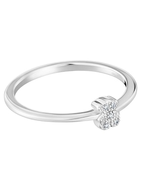 Anillo de oso Tous Grain 18 k de oro blanco diamante pavé