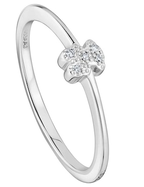 Anillo de oso Tous Grain 18 k de oro blanco diamante pavé