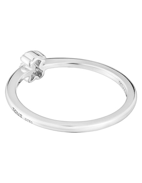 Anillo de oso Tous Grain 18 k de oro blanco diamante pavé