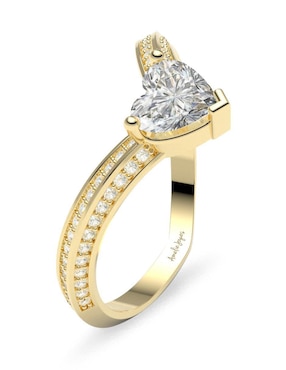 Anillo de compromiso de oro 14 k Amelie Joyas