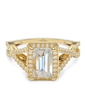 Anillo de compromiso de oro 14 k Amelie Joyas