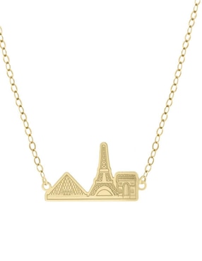 Colgante Y Dije Fianelli paisaje francia de oro amarillo 14 K
