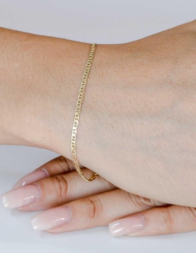 Pulsera Abba Joyas de oro 10 K con acabado pavé