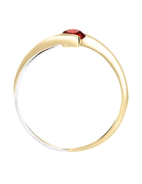 Anillo Fascinare Rosen 14 k de oro amarillo rubí brillante