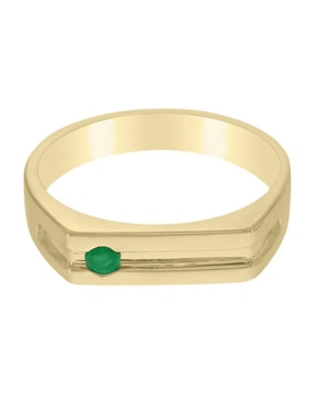 Anillo Fascinare Ithan 14 k de oro esmeralda brillante