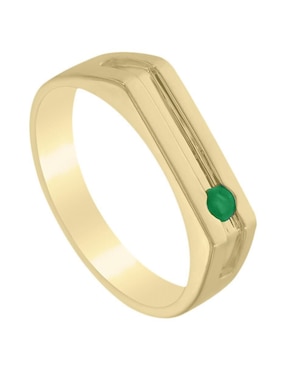 Anillo Fascinare Ithan 14 k de oro esmeralda brillante