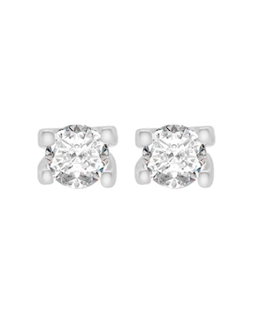 Broqueles Redonda Fianelli Rox De Oro Brillante 14 K Diamante