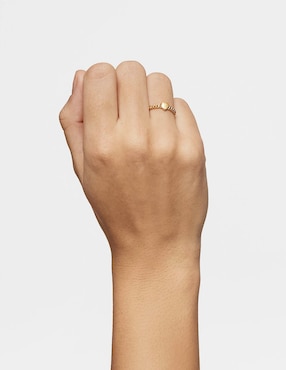 Anillo de corazón Tous Bold motif de plata P 925 con acabado baño de oro