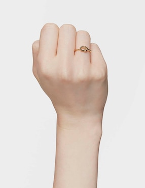 Anillo ovalado Tous Manifiesto 18 k de oro amarillo espinela brillante