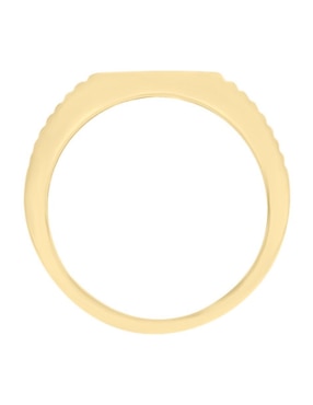 Anillo Fascinare Jesus 14 k de oro amarillo zafiro brillante