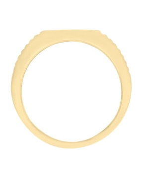 Anillo Fascinare Jesus 14 k de oro amarillo esmeralda brillante