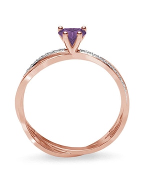 Anillo de compromiso de oro 14 k Amelie Joyas