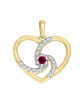 Dije de corazón Fascinare de oro amarillo 14 K