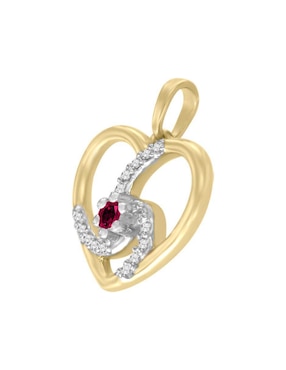 Dije de corazón Fascinare de oro amarillo 14 K