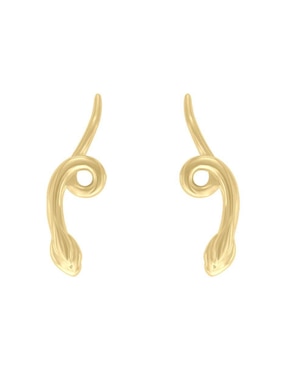 Broqueles De Serpiente Fianelli Parsel De Oro 14 K