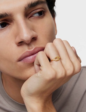 Anillo Tous Manifesto de plata P 925 con acabado baño de oro