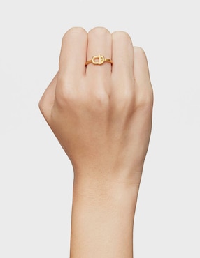 Anillo Tous Manifesto de plata P 925 con acabado baño de oro
