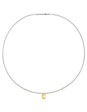 Collar Circular Tous Mesh Tube De Oro Amarillo 18 K