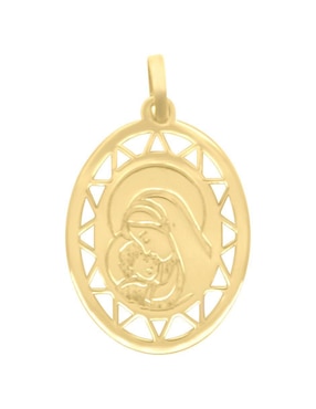 Dije De Virgen Fianelli Virgen Del Carmen De Oro Amarillo 14 K