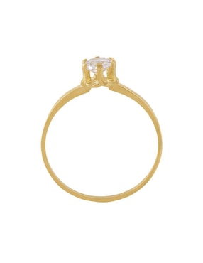 Anillo con gema Unlimited By Ob 10 k de oro zirconia pulido