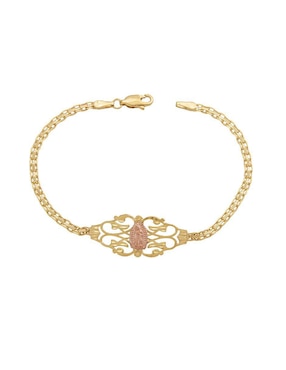 Pulsera Unlimited By Ob De Oro 10 K Con Acabado Diamantado