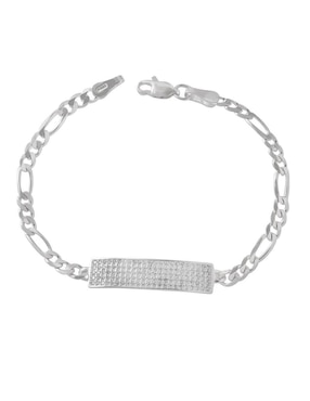 Pulsera Unlimited By Ob De Plata P925 Con Acabado Liso