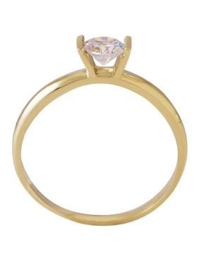 Anillo con gema Unlimited By Ob 10 k de oro zirconia pulido