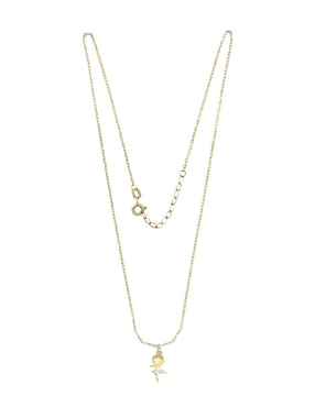 Colgante Y Dije de bailarina Fianelli alina de oro amarillo 14 K