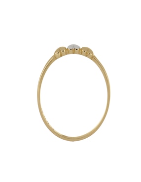 Anillo de corazón Dinasti 14 k de oro amarillo brillante