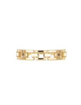 Anillo de eslabones Dinasti 14 k de oro brillante