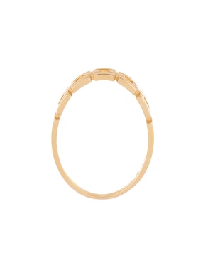 Anillo de eslabones Dinasti 14 k de oro brillante